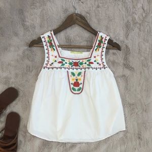Gianni Bini Floral Embroidered Tank
